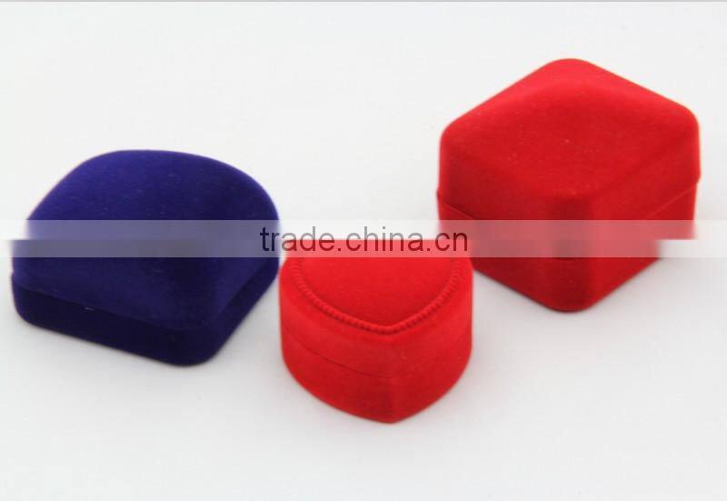 Hot sale velvet jewelry ring box wholesale