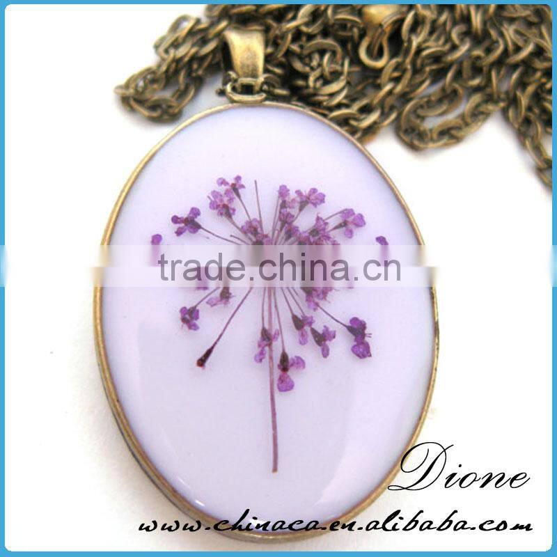 2015 New arrival !!! High quality fashion new design eco-friendly oval shape flat back real flower resin cabochon