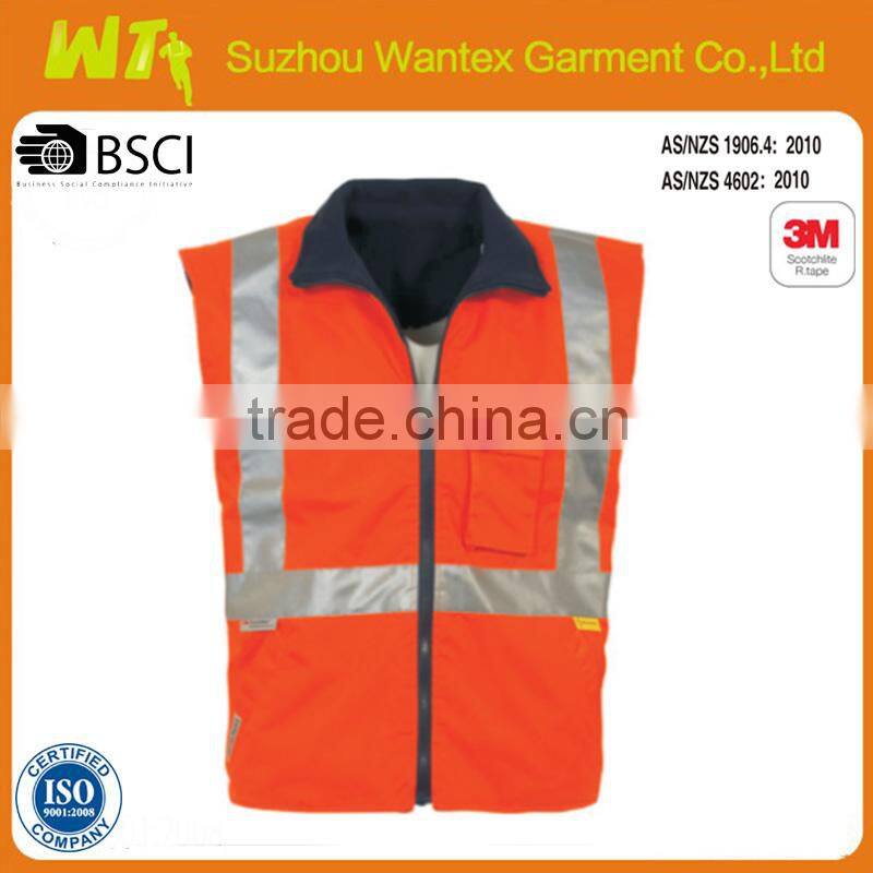 100% polyester hi vis reflective safety vest,fluorescent workwear