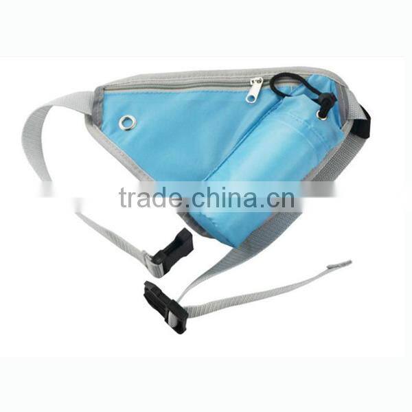Fashion running waist bag, cyclist waist pouch with water bottle bag