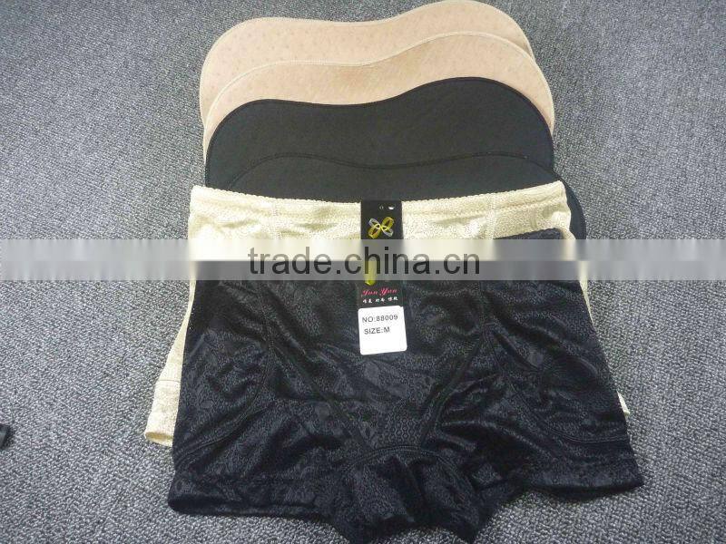 2014 Hot Product Low Rise plus hip Tracery Push up Panty with Cotton Padded