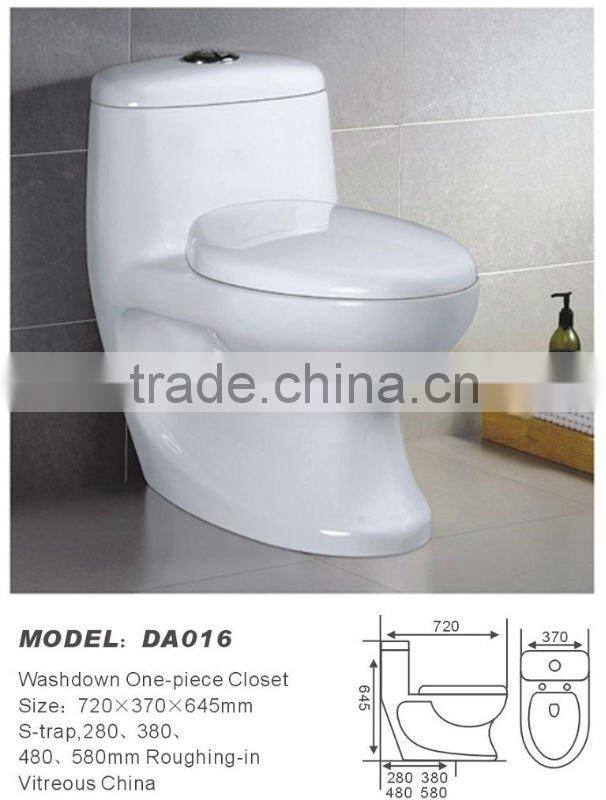 Bathroom Ceramics Economic CE one piece Toilet washdown one piece closet DA033