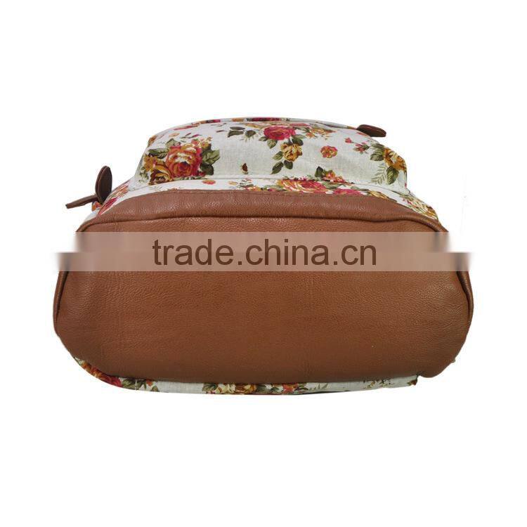 Rucksack Bag School Bag Shoulder Bag Bookbag Girl Floral Backpack