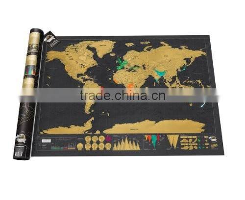 Factory directly selling Travel Scratch Map