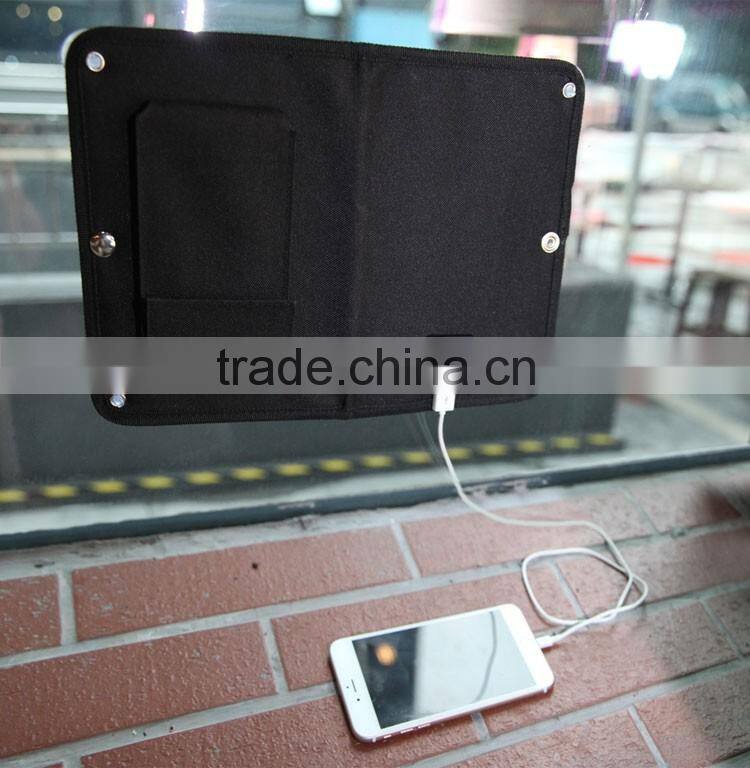 2500mah Solar bag folding solar panel emergency charger for mobile phone