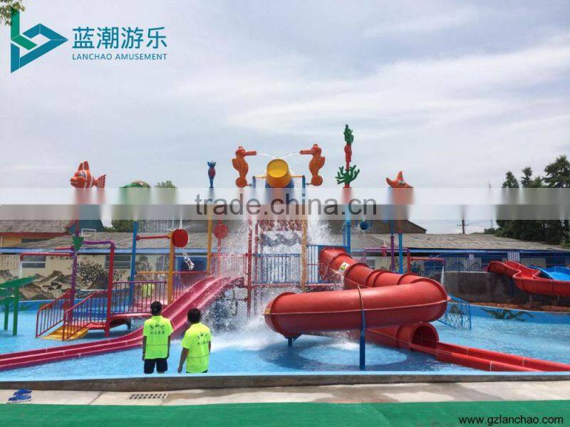 Big outdoor water park slides for sale water park equipment