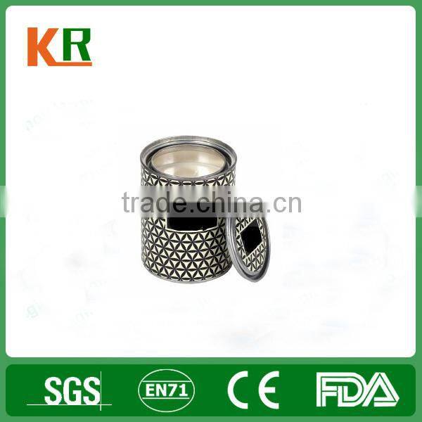 Factory CMYK Printed Tin Candle Jars Holder