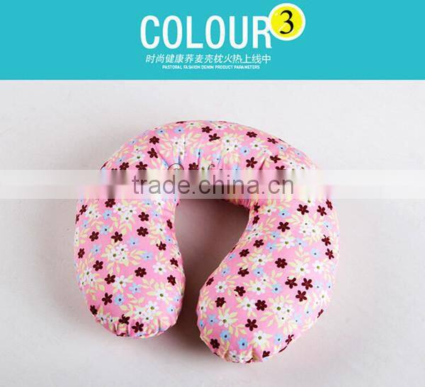 hot sell fashion 100% cotton u shape pillow / neck pillow/neck pillow case