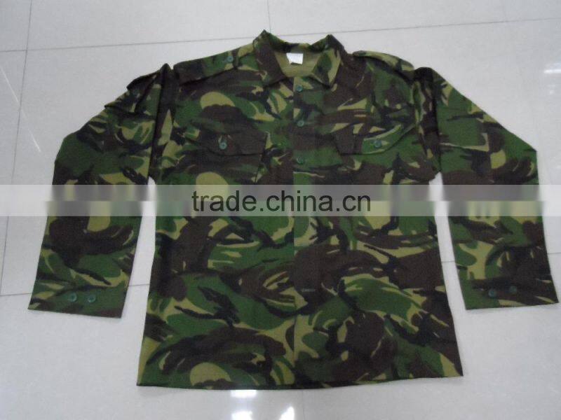 OEM cotton polyester ripstop greece army jungle camouflage battle dress uniform clothing