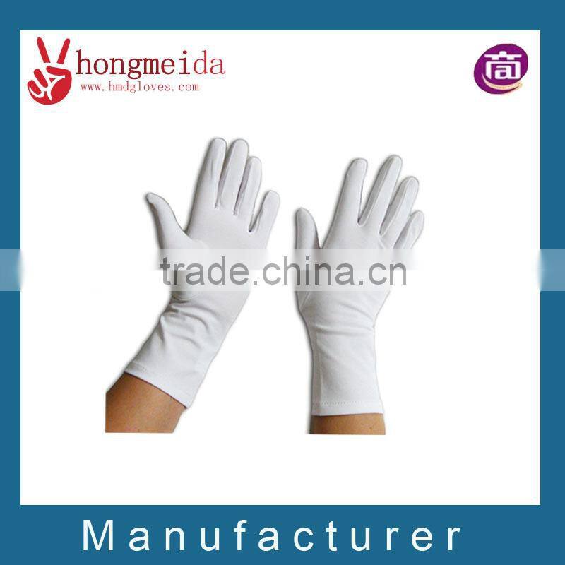 Men Formal Wear White Cotton Gloves Marching Band Gloves