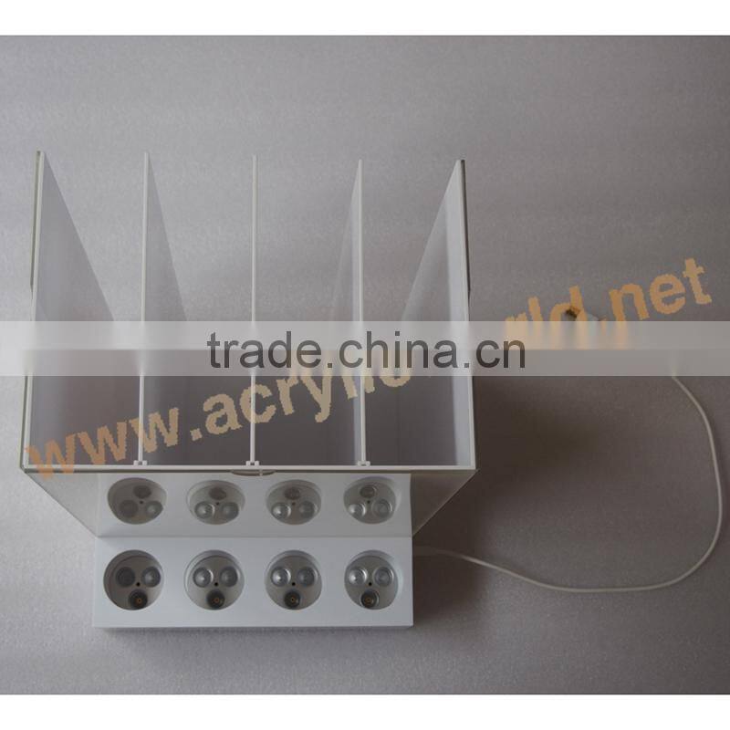 led rechargeble e-cigarette display/vape display and brochure display stand