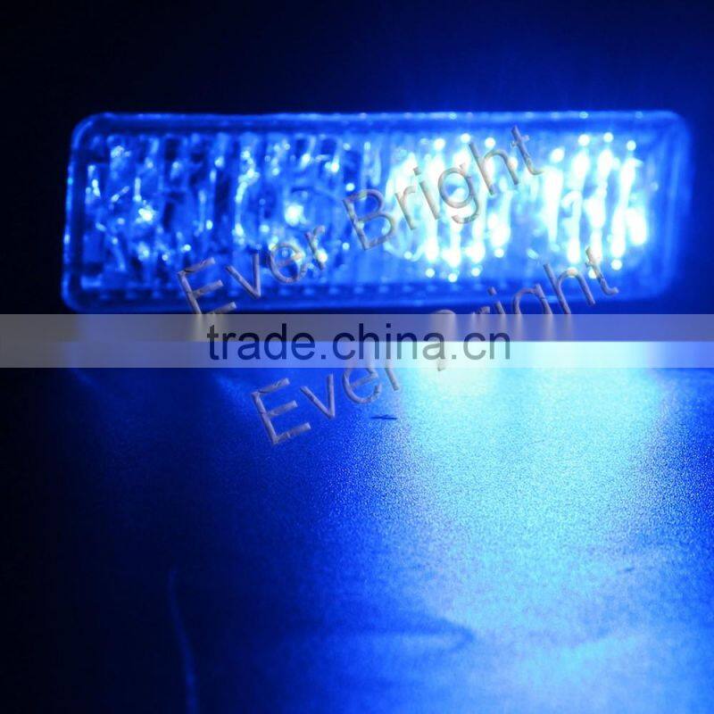 Universal 4 LED White&Yellow Strobe High Power Flasher Lights Car Truck Warning Caution Emergency Construction Strobe Light