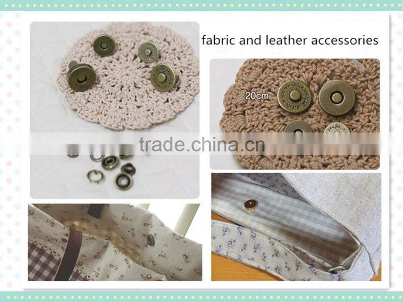 most popular strong magnet sewing PVC magnet button with plastic covered and waterproof for fabric & clothing