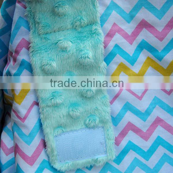 World Class Colorful Chevron Design Super Soft Luxurious Cotton Baby Car Seat Cover