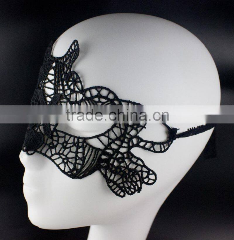 Wholesale tiger lace eye mask, masquerade lace party mask for birthday dance