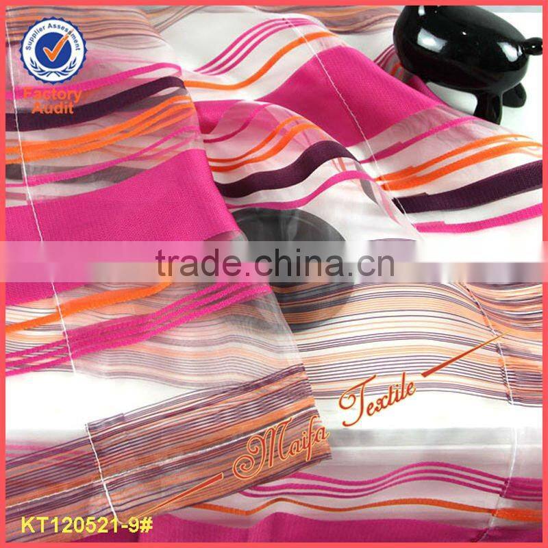Grommet Top Stripe Sheer Curtains In Stock