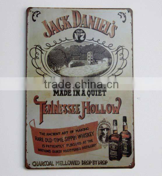 custom OEM funny vintage tin beer metal sign, vintage tin plaque