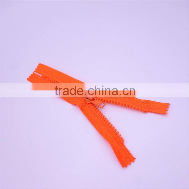 resin zipper close -end zipper for pocket