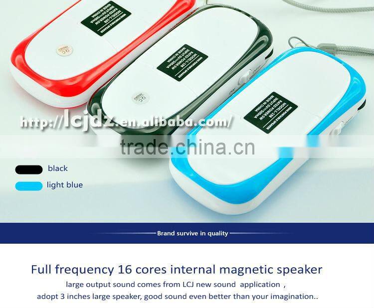 L-198AM portable mini MP3 player FM AM radio speaker