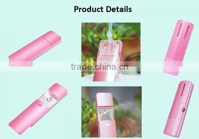 Electric USB rechargeable hair eyelash mister/ nano facial steamer mist