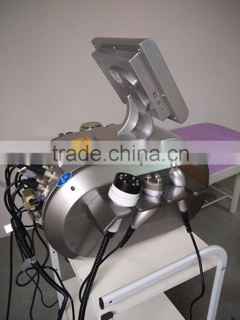 RU+5 Fat explosion Miltipolar RF Radio Frequency Ultrasonic Vacuum Cavi Lipo Machine cavitation vacuum