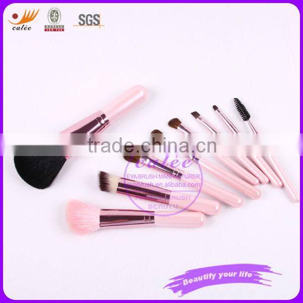 9pcs personalized color shine makeup brushes