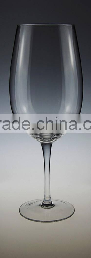 5 ounce size long stem and gentle wine glass with logo customized