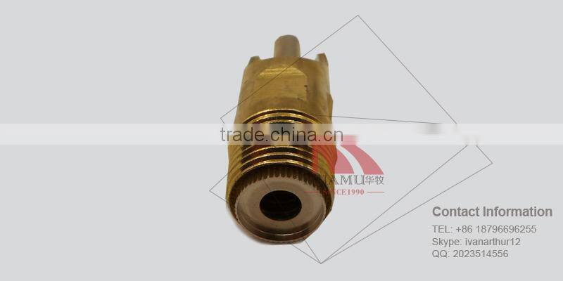 stainless steel pig water nipple in gold 64*22 mm
