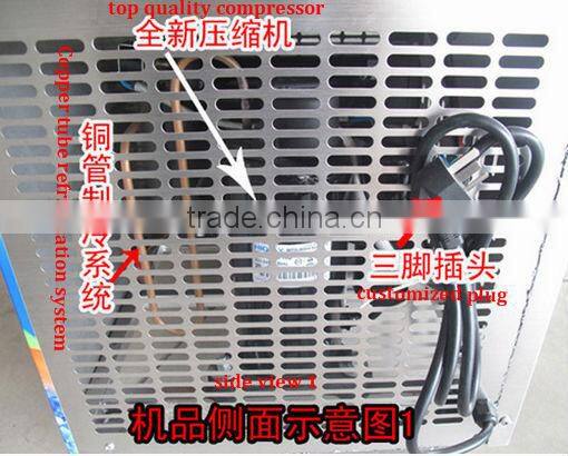 instant ice cream rolls in Thailand Rolled fry ice cream machine for sale