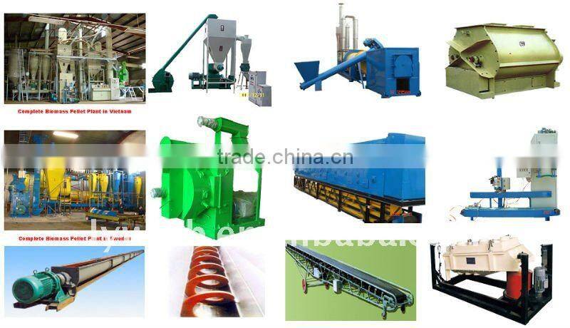 ring die wood chips pellet production line, straw pellet production line, plant pellet production line
