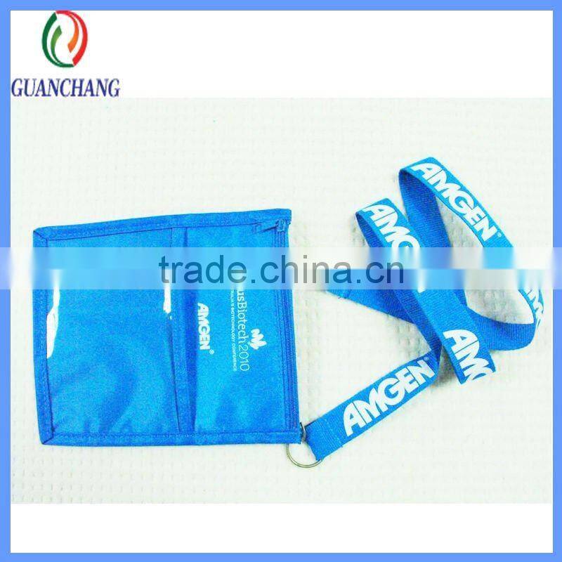 non woven pouch with name tag neck lanyard