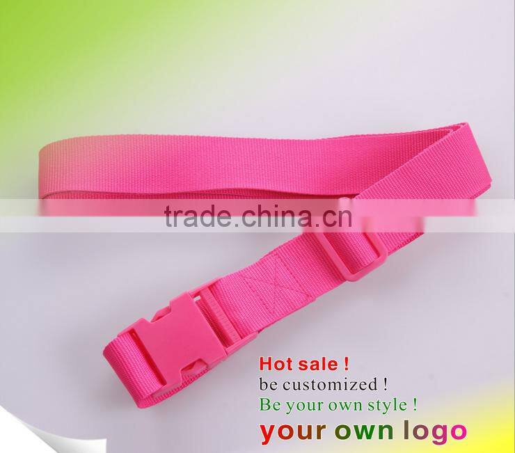 colorful heat transfer polyester luggage belt, travel luggage belt, luggage strap