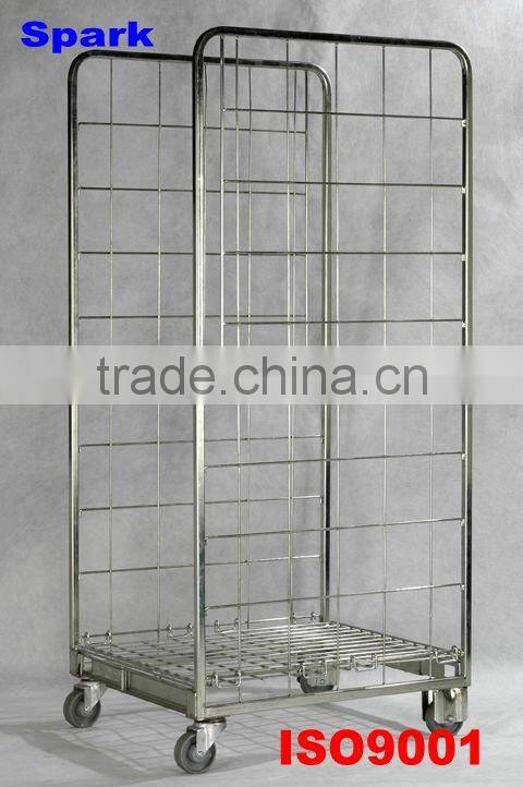 Double-faced storage cart/roll container