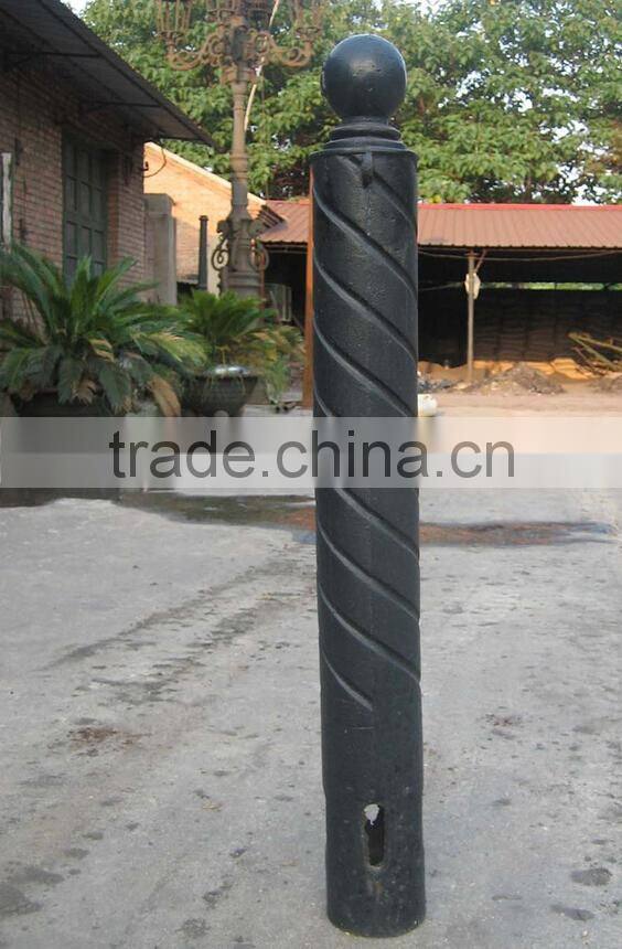 Cast iron steel traffic bollard