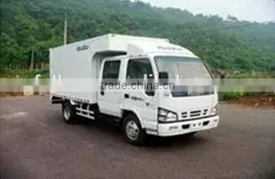 4*2 white qingling 600p double cab diesel light truck for sale