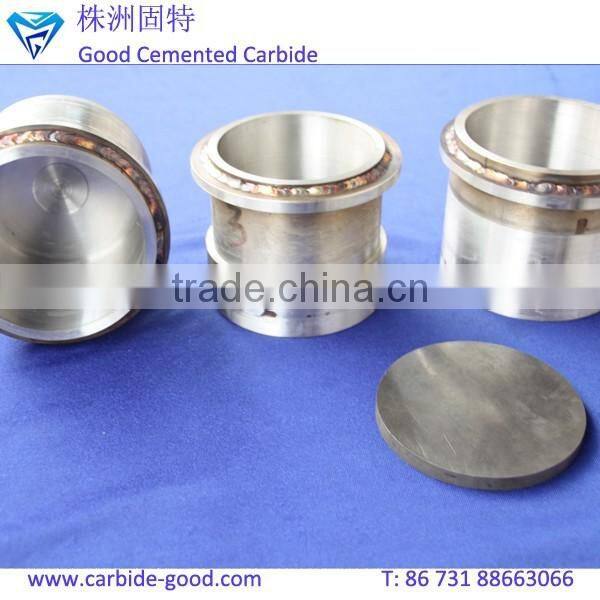 Polished cemented tungsten carbide grinding jar ball mill jar