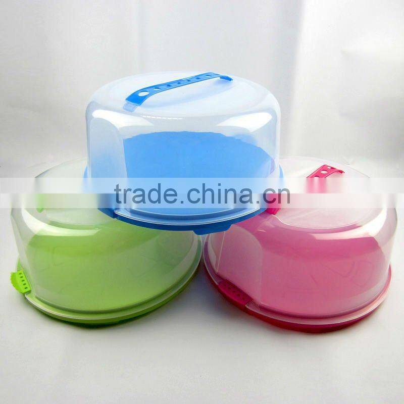 Colorful Plastic cake box for kitchen room PC-9003