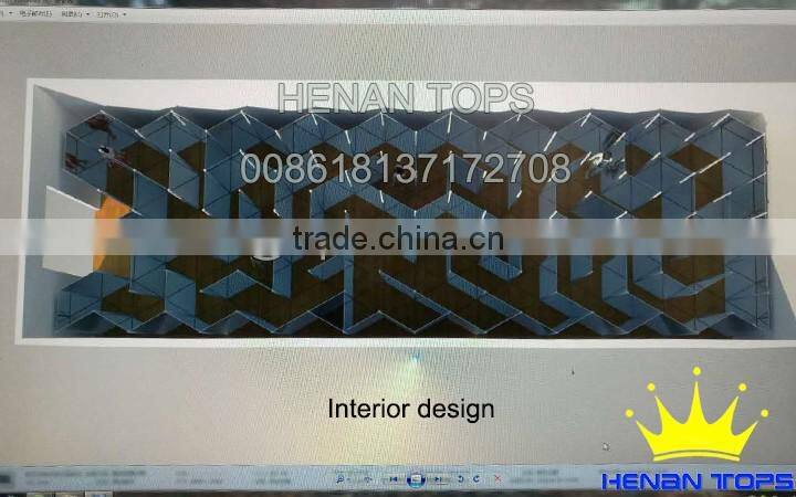 Children Play Attraction In China Theme Park Mirror Maze