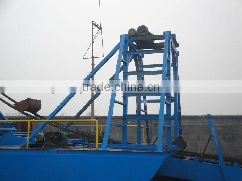 bucket type dig-discharge sand dredger