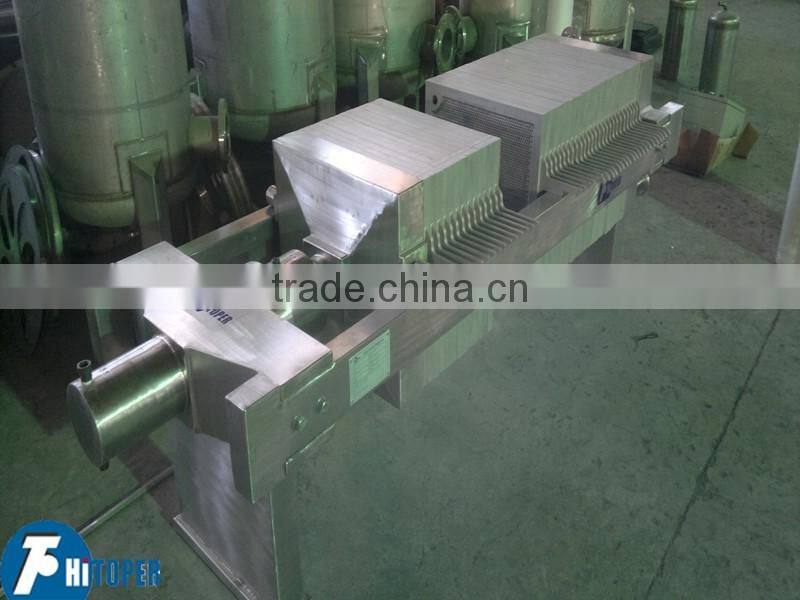 stainless steel 304 or stainless steel 316L food grade plate frame filter press