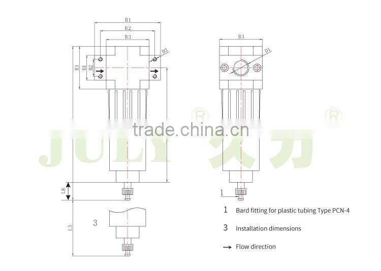 Direct JULY factory latest compressed air filter for sale