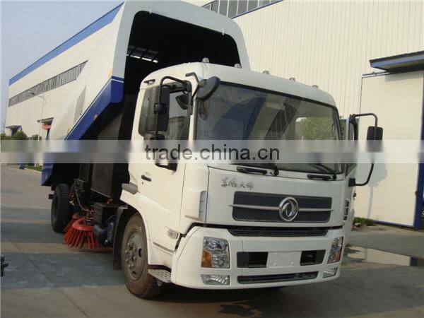 large dongfeng 6 wheels 180hp street sweeper truck for sale