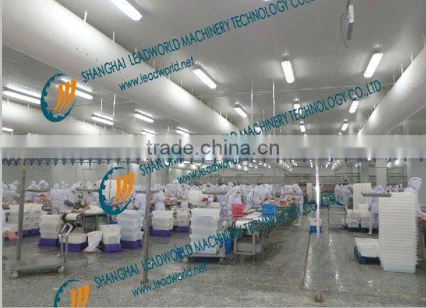 frozen poultry dividing production line for meat, port, beef