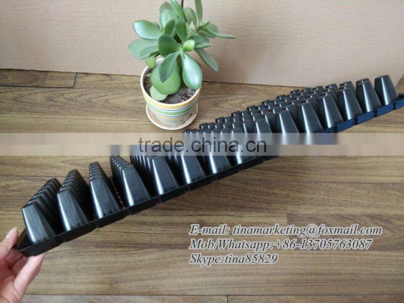 105 Cell Black PS Material Plastic Plant Plug Nursery Seed Germination Tray 540*280*40mm