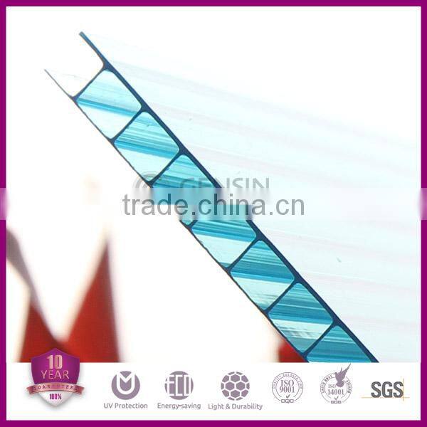 100% virgin material Grade A 6mm best precio policarbonato alveolar