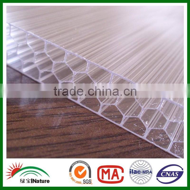 Makrolon polycarbonate sheets& 2016 Pc hollow sheet twin-wall pc panel honeycomb sheets