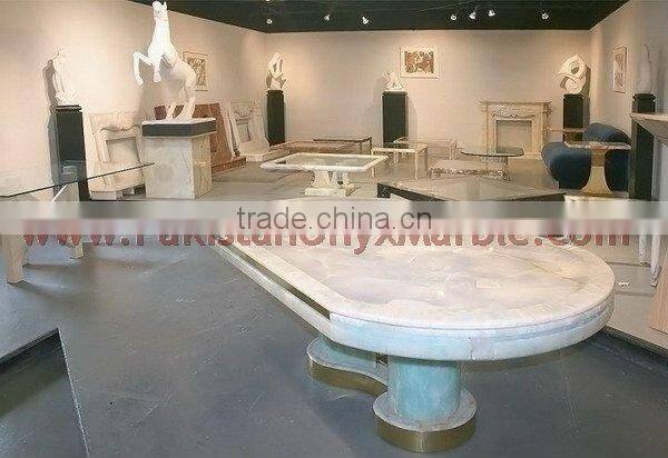 Elegant white Onyx table