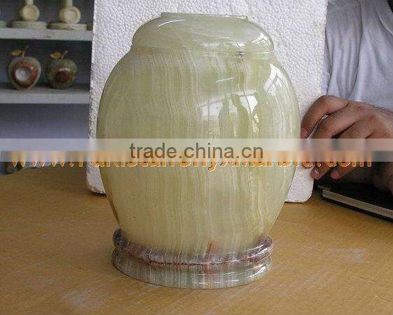 Natural stone green Urns Onyx Marble Decorative Gifts