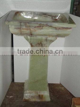 MODERN BRIGHT ONYX PEDESTALS SINKS AND BASINS