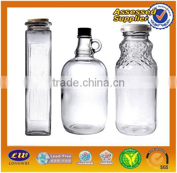 Wholesale Food Safety 350ml Glass Ketchup Bottle